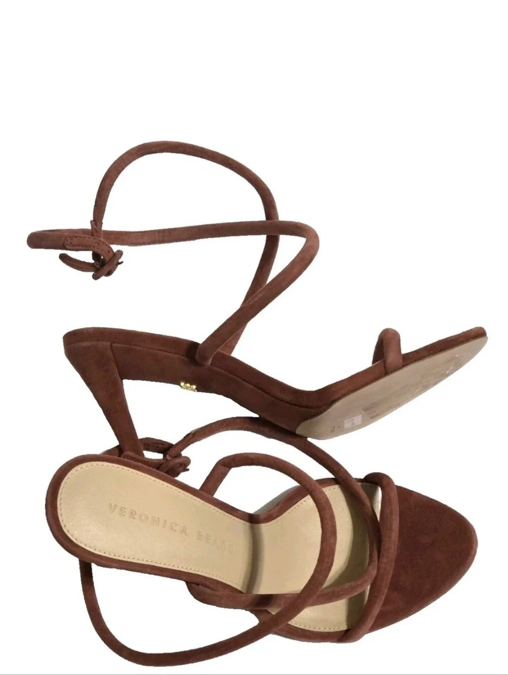 Veronica Beard Marceline Redwood Suede Sandal